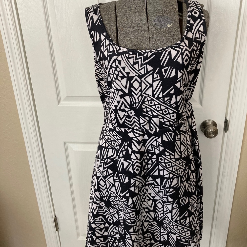 Torrid Black and White tank dress